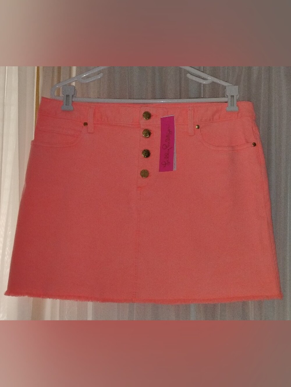 NWT (MSRP $98) Lilly Pulitzer Women's Papaya Punch Kooper Skirt Size 16 stretchy